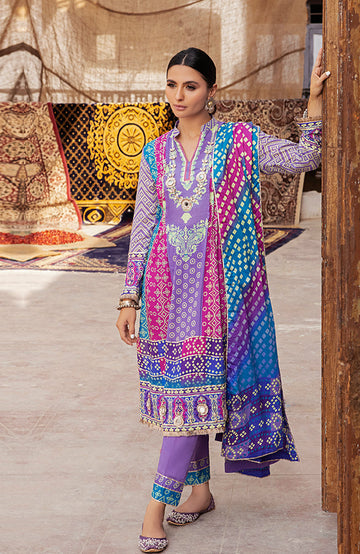 Al Zohaib MSCL 22-04B Monsoon Chunri Printed Lawn 2022 Online Shopping